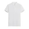 Nova Camisa Polo de Manga Curta Logo Personalizado Masculino Feminino Deslocamento Gola Polo Manga Curta Roupa de Trabalho Camisa de Publicidade Empresarial Impressão