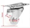 Venta Directa de Fábrica Rueda Giratoria Ligera 1.0 pulgada-3 pulgadas Muebles Rueda Blanca de PP Estante de Almacenamiento Rueda Silenciosa Rueda para Estante Industrial