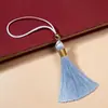 Borla de Flecos con Cuentas de 6 cm Marcapáginas Adornos DIY Borlas Pequeñas Colgantes Abanico Colgante de Abanico Accesorios Decorativos Bolsita Bolsita Borlas Colgantes