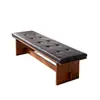 Banqueta moderna minimalista para el pie de la cama, banco largo de moda para la entrada de la sala de estar, banco simple de madera clara para cambiarse los zapatos