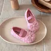 Nuevos Zapatos de Cuero para Niñas 2026 para Primavera y Otoño, Zapatos Mary Jane con Lentejuelas, Zapatos Planos de Ballet, Zapatos de Princesa, Zapatos Individuales para Niños