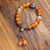 Pulseras de Hueso de Yak al por Mayor Estilo Étnico, Pulseras de Círculo Único Estilo Xizang para Hombres y Mujeres, Pulseras de Hueso para la Buena Fortuna