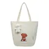 Nueva Bolsa de Compras para Niñas Estilo Transfronterizo con Estampado de Dibujos Animados Japoneses y Coreanos Bolso de Mano Versátil Bolso Tote de Hombro para el Trabajo