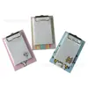 Bloc de notas con clips de hojas sueltas tamaño personalizado se puede personalizar con LOGOTIPO montaje tablero de cartón gris N veces pegatinas