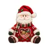 Muñeco de Peluche con Forma de Árbol de Navidad Bolsa para Snacks Transparente con Ventana Corazón Adorno de Escritorio Festivo