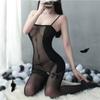 Ropa interior sexy medias archivo abierto mono tentación de desgarro a mano transparencia tease sexo pasión perspectiva uniforme talla grande mujeres