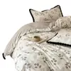 Juego de Ropa de Cama de Cuatro Piezas de Alta Gama Grado A 100% Algodón para Maternidad e Infancia, Hecho de Algodón de Fibra Larga de Xinjiang, Funda de Edredón de Algodón Puro, Sábana Plana y Sábana Ajustable