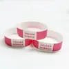 Pulseiras de Parque de Diversões, Pulseiras Hospitalares, Tickets de Pulso Descartáveis de Papel Sintético, Pulseiras de Admissão Esportiva de Papel Kraft