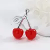 Pendente de Fruta Cereja Doce DIY Acessórios para Colar Artesanal com Contas Chaveiro de Cereja Pingente de Bolsa Material
