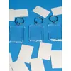 Pacote de Material para Chaveiro em Branco DIY Desenho Texto Cartões Manuscritos Tiras de Papel Pequenas Feitas à Mão Casca Vazia para Estudante
