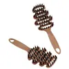 Pente Songta de Cerdas para Proteção do Cabelo Cerdas de Javali Fofas Pente Songta Massagem Cabeça Antiestático Cabelo Pente Maduro Pente Songta