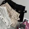 Mini Shorts de Mezclilla Coreanos para Mujer Verano 2026 Nuevos Casuales Geniales Hebilla de Anillo Metálico Pantalones Cortos Anchos de Trabajo