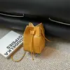 Bolso de Cubo con Cordón Nuevo para Mujer Otoño 2026, Bolso de Hombro Casual Simple para el Trabajo, Bolso Cruzado de Color Sólido Vintage a la Moda