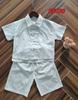 Nuevo traje de camisa blanca para niños verano algodón manga corta top 2025 nuevo traje de verano para bebé para niños