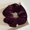 Diadema de terciopelo de alta gama francesa para coleta grande, Diadema de moda y exquisita con overlock, Diadema Elegante con Flor para Moño