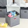 Caixa de Armazenamento de Tecido sem Tampa para Guarda-Roupa Doméstico Caixa Organizadora Dobrável Tipo Gaveta Grande Capacidade para Armazenamento de Brinquedos