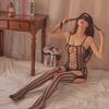 Love Night Palace Europeu e Americano Multicor Sexy Renda Sexy Meia-calça Macacão Sexy Vazado Jacquard Renda Roupa 8037