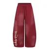 Nuevos Pantalones Casuales de Pierna Ancha Color Sólido Estilo Japonés y Coreano 2026, Pantalones Falciformes de Moda con Estampado de Letras para Jóvenes, Suministro al por Mayor 55