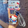 Chaveiro Pingente Autêntico da Série Sanrio Family Cafe Fofo Boneca My Melody Pingente para Decoração de Bolsa