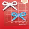 Pajarita de color degradado transparente simulada tipo hielo, accesorios de resina para manualidades para accesorios para el cabello, pinzas para el cabello, fundas para teléfonos, hebillas de zapatos y materiales decorativos
