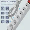 Venta Directa de Fábrica Enchufe de Fila Simple para el Hogar Enchufe Especial para Oficina Enchufe de Estándar Europeo Certificado Eu Ce con Cable de Extensión