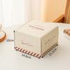 Caja de Empaque para Hornear Caja de Empaque para Bizcochos Madeleine Pastel Galletas Dulces Bolsa de Barco de Arroz Glutinoso Caja de Empaque para Pan Bagel Mayoreo