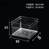 Caja Transparente Esmerilada de PS de Grado Alimenticio Base Caja Contenedor para Hornear Caja de Empaque para Repostería Caja para Galletas Pastel Mousse Fabricante en Stock