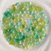 Flor de Flor de Cinco Pétalos de Acrílico Jelly de Dos Tonos Color Plateado 12mm Accesorios para el Cabello Estilo Antiguo DIY Pasadores Cuentas Sueltas Material Accesorios Adornos