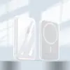 Para Apple MagSafe Bateria Externa Capa Protetora Capa de Silicone Bateria Magnética Atraente Sem Fio Capa Macia Transparente Inclusiva