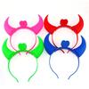 Chifre luminoso flash chifre cocar headband hairpin headband arco coroa tenda brinquedo atacado