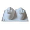 A2888 molde de silicona de conejo de mousse de celebridad de Internet de seis piezas molde para jabón molde de silicona realista para chocolate molde para rejilla de hielo