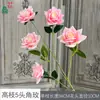 Rosa de Alto Galho com 5 Cabeças Rosa Diamante Conjunto de Arco para Área de Recepção de Casamento Flores Artificiais Decoração de Salão de Banquete Flores Artificiais