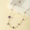 Estilo Coreano Elegante Moda Piedra Irregular Collar Mujer Estilo Francés Retro Celebridad de Internet Nuevo Cadena Clavícula Perla de Gama Alta
