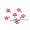 Pingente Colorido de Aço Inoxidável 18K Lua Estrela Cruz para DIY Colar Pulseira Acessórios de Pingente Joias
