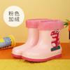 Botas de Lluvia Transfronterizas para Niños y Niñas, Botas de Lluvia con Forro de Algodón, Dibujos Animados de Dinosaurios, Zapatos Impermeables para Niños Mayores, Venta al por Mayor para Estudiantes de Primaria
