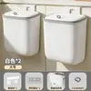 Nuevo bote de basura de pared para cocina y baño del hogar, con tapa, de doble propósito, cubo de basura colgante a prueba de olores