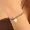 Pulseira de Urso Geométrico Fofo Estilo Hip-Hop Ins Coreano Frio Cool Doce Feminino Elegante Moda Tendência