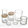 Taza de Vela de Aromaterapia Transparente para Casas de Huéspedes y Hoteles, Portavelas de Vidrio para Mejorar el Ambiente, Herramientas para Velas DIY, Taza de Vidrio Recta, Taza Vacía