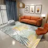 Nueva Alfombra de Piso Sala de Estar Dormitorio Lujo Ligero Alta Calidad Simple Cobertura Total Sofá Alfombra de Piso Grande Mesa de Café Limpiable Alfombra de Mesita de Noche