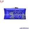 Bolsa de Jantar com Strass e Padrão de Rosas Transfronteiriça Moda Europeia e Americana Bolsa de Festa Clutch