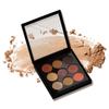 Paleta de sombras de ojos mate perladas de 12 colores de suministro directo de fábrica de combinación de colores maestra - súper color sin polvo volátil maquillaje a prueba de agua y sudor herramienta de belleza para sombras de ojos con ventosa magnética portátil sombra de ojos