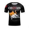 Camiseta deportiva ajustada de manga corta para niños, para las cuatro estaciones, para deportes al aire libre, correr, fitness, baloncesto, fútbol, transpirable, con estampado exquisito.