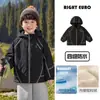 Chaqueta de forro polar para niños estilo europeo derecho, ropa exterior impermeable de invierno para niños mayores, ropa nueva para niños, tops de invierno modernos para niños y bebés