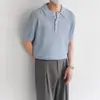 Camisetas de Verano Estilo Coreano con Cuello y Manga Corta para Hombres y Mujeres 2026 Nuevo Estilo Transpirables de Alta Gama Camisas Polo de Manga Media con Corte