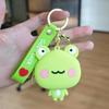 Rana de Dibujos Animados Súper Linda Correa de Silicona para Pareja Monedero para Guardar Perros Llavero Llavero de Coche Accesorios para Colgar en Bolsos