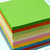 Papel para manualidades de origami cartulina suave papel para manualidades clase de arte para niños tamaño grande A4 cuadrado de origami papel de colores materiales para origami