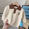 Suéter Base de Algodón con Cuello para Niños y Niñas, Nuevo Otoño/Invierno 2026, Ropa Infantil de Moda con Botones para Bebé
