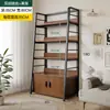 Prateleira Estante em Camadas Gabinete de Exibição para Sala de Estar Prateleira de Armazenamento Prateleira de Armazenamento Multicamadas Estante de Livros de Chão Escritório
