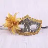 Máscara Veneziana Nova 2015 Renda Strass Couro Máscara Flor de Lírio Máscara de Princesa com Flor