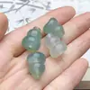 Acessórios de Agata Natural em Forma de Cabaça Oca, Pedras Espaçadoras Coloridas de Calcedônia para Pulseiras DIY, Itens Decorativos Versáteis, Em Estoque para Atacado